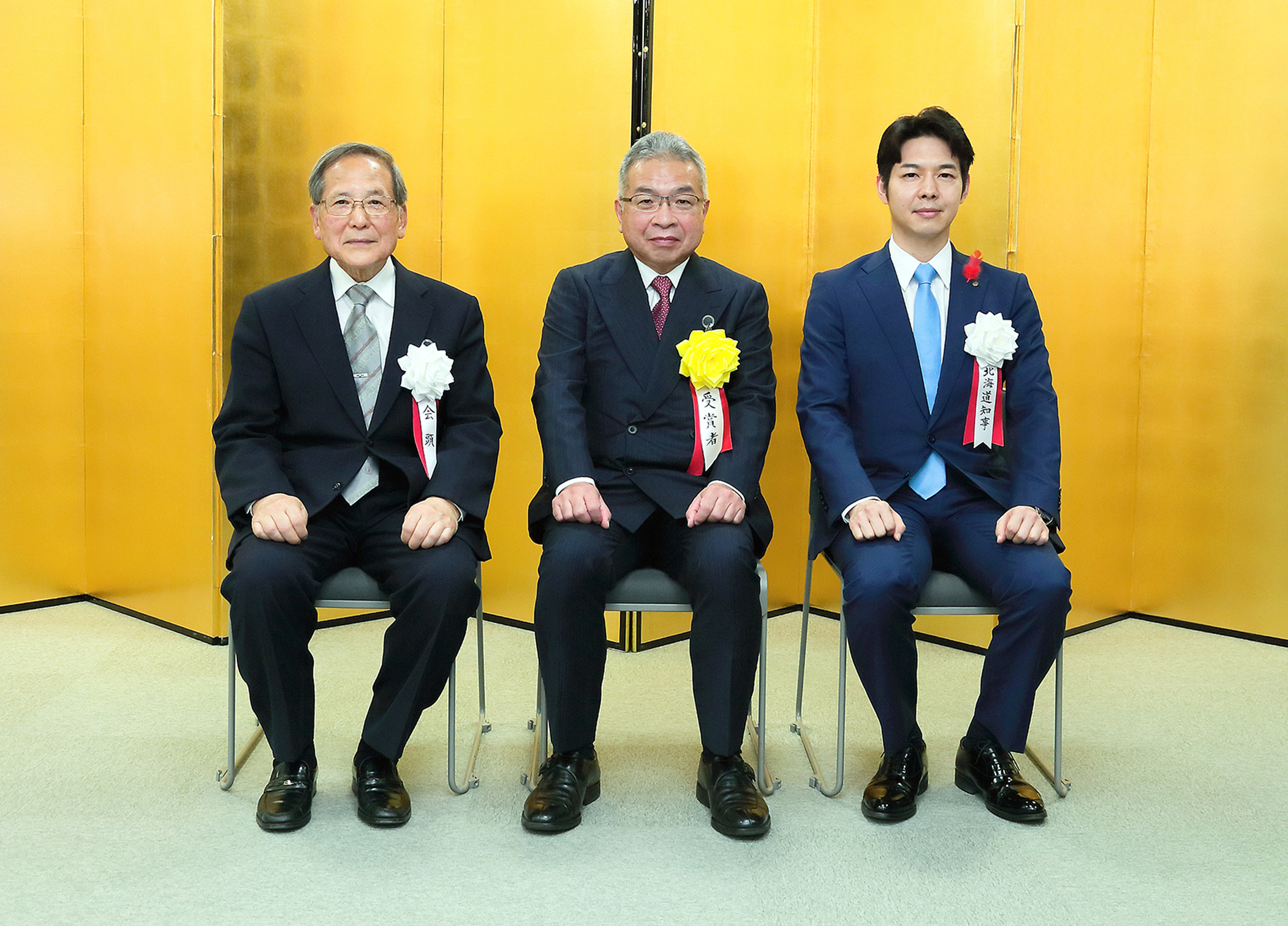 道医師会長、伊藤部長、道知事